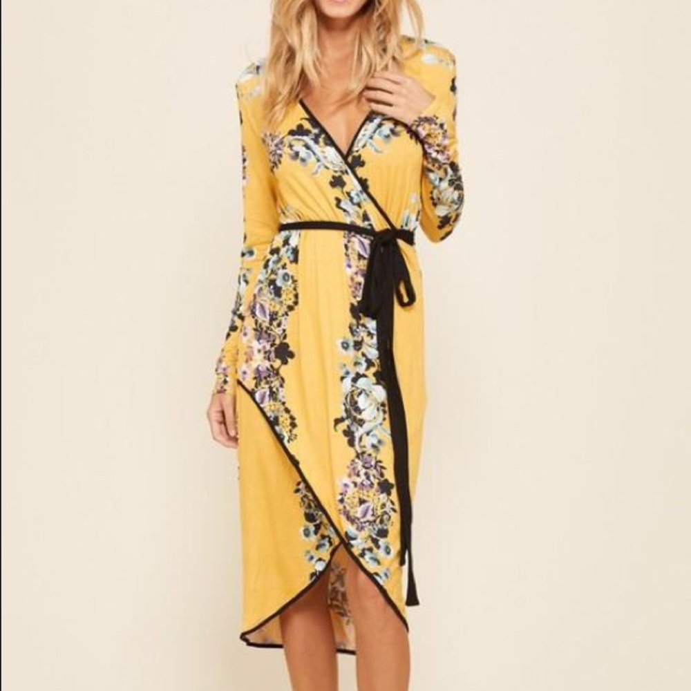 Floral wrap dress